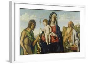 Virgin with Child Between John the Baptist and Jerome-Cima da Conegliano-Framed Giclee Print