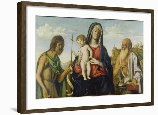 Virgin with Child Between John the Baptist and Jerome-Cima da Conegliano-Framed Giclee Print