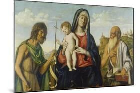 Virgin with Child Between John the Baptist and Jerome-Cima da Conegliano-Mounted Giclee Print