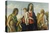 Virgin with Child Between John the Baptist and Jerome-Cima da Conegliano-Stretched Canvas