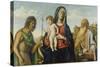 Virgin with Child Between John the Baptist and Jerome-Cima da Conegliano-Stretched Canvas