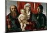 Virgin with Child between St Paul and St George (Tempera on Wood, 1490-1500)-Giovanni Bellini-Mounted Giclee Print