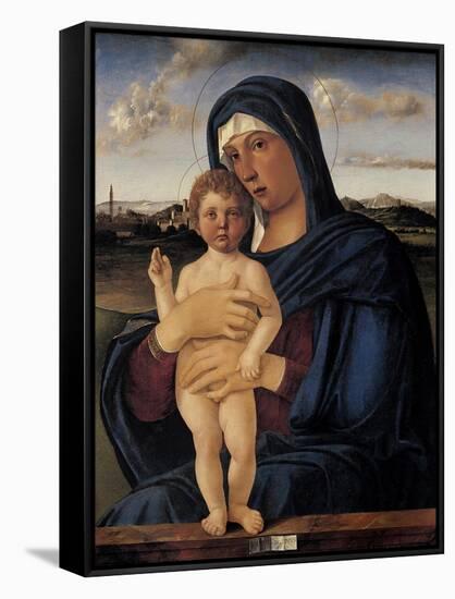 Virgin with Child (Contarini Madonna)-Giovanni Bellini-Framed Stretched Canvas