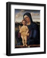 Virgin with Child (Contarini Madonna)-Giovanni Bellini-Framed Art Print