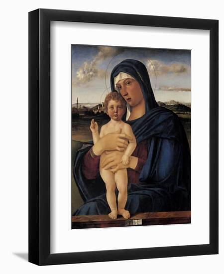 Virgin with Child (Contarini Madonna)-Giovanni Bellini-Framed Art Print
