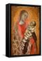 Virgin with Child - Oil on Panel, 1340-Ambrogio Lorenzetti-Framed Stretched Canvas