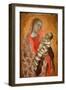 Virgin with Child - Oil on Panel, 1340-Ambrogio Lorenzetti-Framed Giclee Print