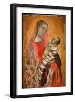 Virgin with Child - Oil on Panel, 1340-Ambrogio Lorenzetti-Framed Giclee Print