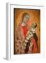 Virgin with Child - Oil on Panel, 1340-Ambrogio Lorenzetti-Framed Giclee Print