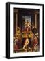 Virgin with Child on a Throne and Saints-Bartolomeo Passarotti-Framed Giclee Print