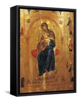 Virgin with Child, Plate from a Byzantine Manuscript-Thomas Cooper Gotch-Framed Stretched Canvas