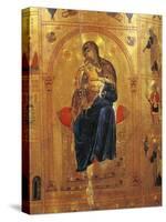 Virgin with Child, Plate from a Byzantine Manuscript-Thomas Cooper Gotch-Stretched Canvas