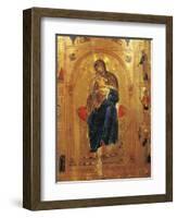 Virgin with Child, Plate from a Byzantine Manuscript-Thomas Cooper Gotch-Framed Giclee Print