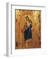 Virgin with Child, Plate from a Byzantine Manuscript-Thomas Cooper Gotch-Framed Giclee Print