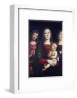 Virgin with child surrounded by St. John the baptist and St. Catherine-Godong-Framed Photographic Print