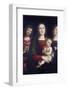 Virgin with child surrounded by St. John the baptist and St. Catherine-Godong-Framed Photographic Print