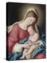 Virgin with Sleeping Child-Sassoferrato-Stretched Canvas