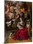 Virgin with the Christ Child Welcoming the Cross, C.1600 (Oil on Panel)-Maarten de Vos-Mounted Giclee Print