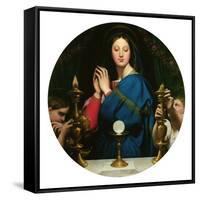 Virgin with the Host-Jean-Auguste-Dominique Ingres-Framed Stretched Canvas