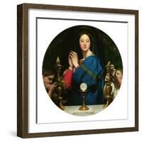 Virgin with the Host-Jean-Auguste-Dominique Ingres-Framed Giclee Print