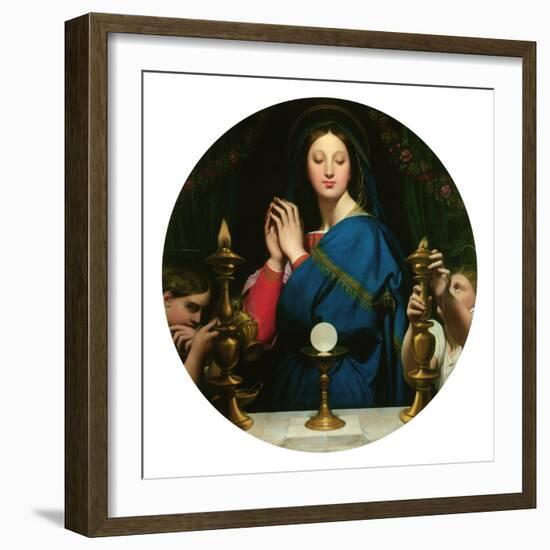 Virgin with the Host-Jean-Auguste-Dominique Ingres-Framed Giclee Print