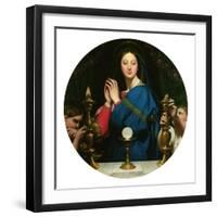 Virgin with the Host-Jean-Auguste-Dominique Ingres-Framed Giclee Print