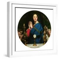 Virgin with the Host-Jean-Auguste-Dominique Ingres-Framed Giclee Print