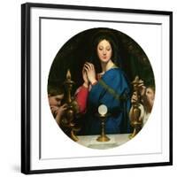 Virgin with the Host-Jean-Auguste-Dominique Ingres-Framed Giclee Print