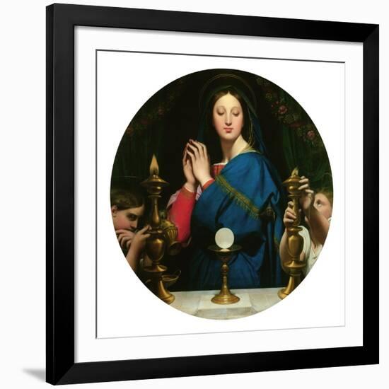 Virgin with the Host-Jean-Auguste-Dominique Ingres-Framed Giclee Print