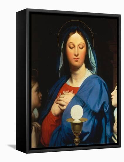 Virgin with the Host-Jean-Auguste-Dominique Ingres-Framed Stretched Canvas