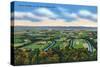 Virginia, Aerial View of the Seven Bends of the Shenandoah River-Lantern Press-Stretched Canvas