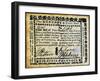 Virginia Banknote, 1781-null-Framed Giclee Print