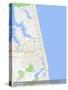 Virginia Beach, United States of America Map-null-Stretched Canvas
