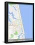 Virginia Beach, United States of America Map-null-Framed Poster
