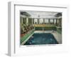 Virginia Beach, Virginia, Interior View of the Cavalier Hotel Swimming Pool-Lantern Press-Framed Art Print