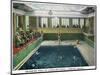 Virginia Beach, Virginia, Interior View of the Cavalier Hotel Swimming Pool-Lantern Press-Mounted Art Print