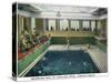 Virginia Beach, Virginia, Interior View of the Cavalier Hotel Swimming Pool-Lantern Press-Stretched Canvas