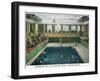 Virginia Beach, Virginia, Interior View of the Cavalier Hotel Swimming Pool-Lantern Press-Framed Art Print