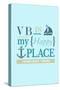 Virginia Beach, Virginia - VB Is My Happy Place (#2)-Lantern Press-Stretched Canvas