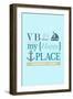 Virginia Beach, Virginia - VB Is My Happy Place (#2)-Lantern Press-Framed Art Print