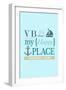 Virginia Beach, Virginia - VB Is My Happy Place (#2)-Lantern Press-Framed Art Print