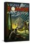 Virginia Beach, Virginia - Zombie Apocalypse-Lantern Press-Framed Stretched Canvas