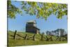 Virginia, Blue Ridge Parkway. Groundhog Mountain Wooden Lookout Tower-Don Paulson-Stretched Canvas