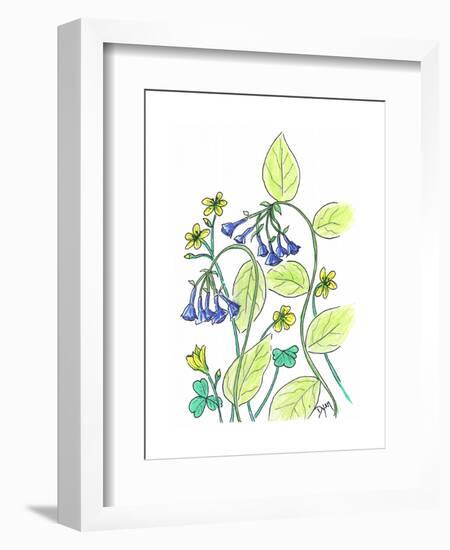 Virginia Bluebells-Beverly Dyer-Framed Art Print