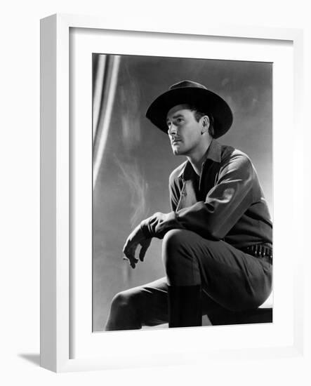 Virginia City, Errol Flynn, 1940-null-Framed Photo