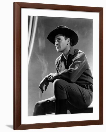 Virginia City, Errol Flynn, 1940-null-Framed Photo