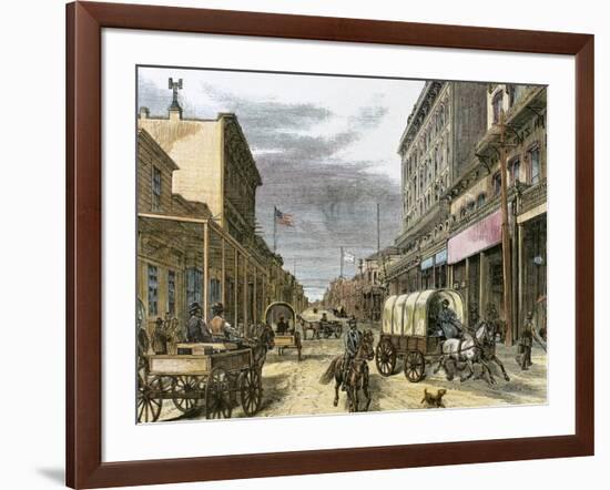 Virginia City in 1870-Tarker-Framed Giclee Print