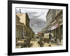 Virginia City in 1870-Tarker-Framed Giclee Print
