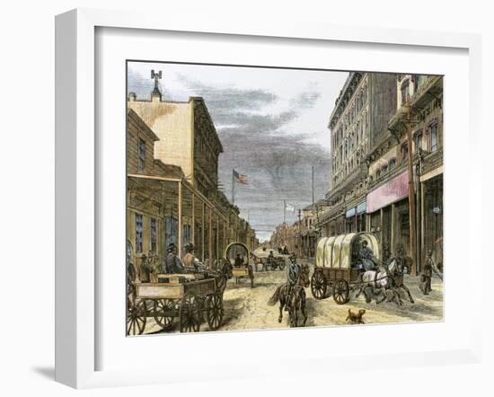 Virginia City in 1870-Tarker-Framed Giclee Print