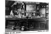 Virginia City, Montana - Interior View of Bale of Hay Saloon-Lantern Press-Mounted Premium Giclee Print